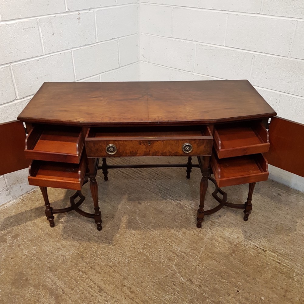 ANTIQUE BURR WALNUT DESK C1920 View VI