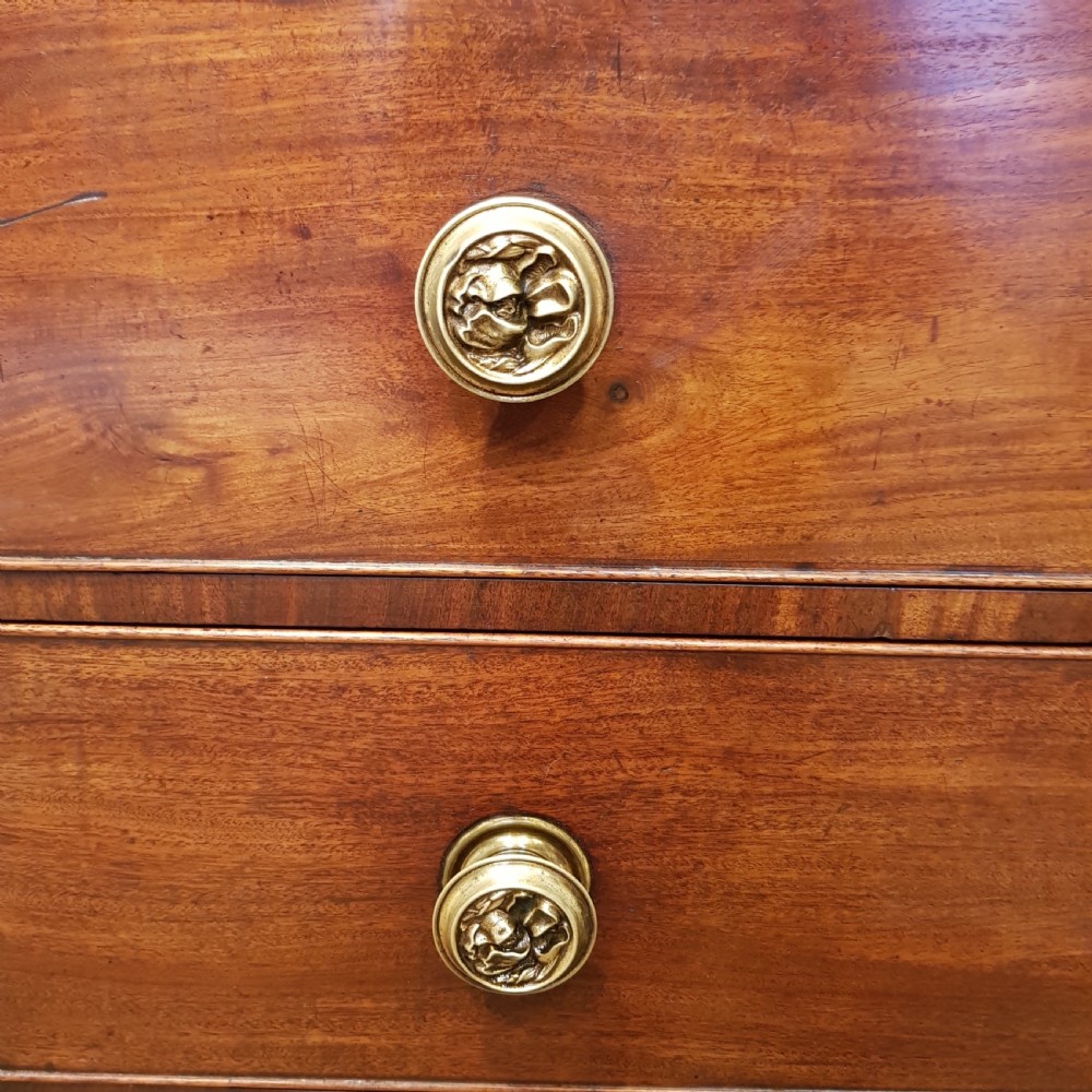 ANTIQUE 18TH CENTURY PERIOD MAHOGANY CHEST OF DRAWERS C1780 View III