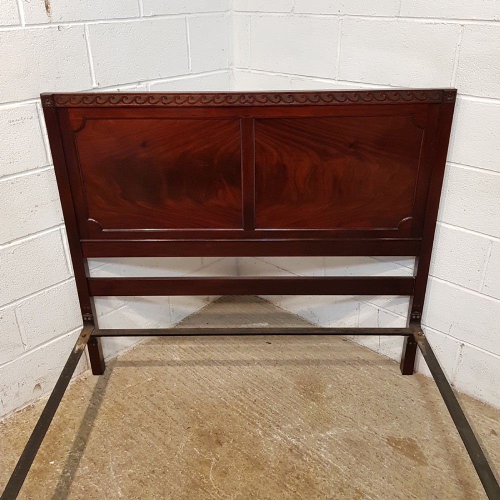 ANTIQUE EDWARDIAN MAHOGANY DOUBLE BED C1900 View II