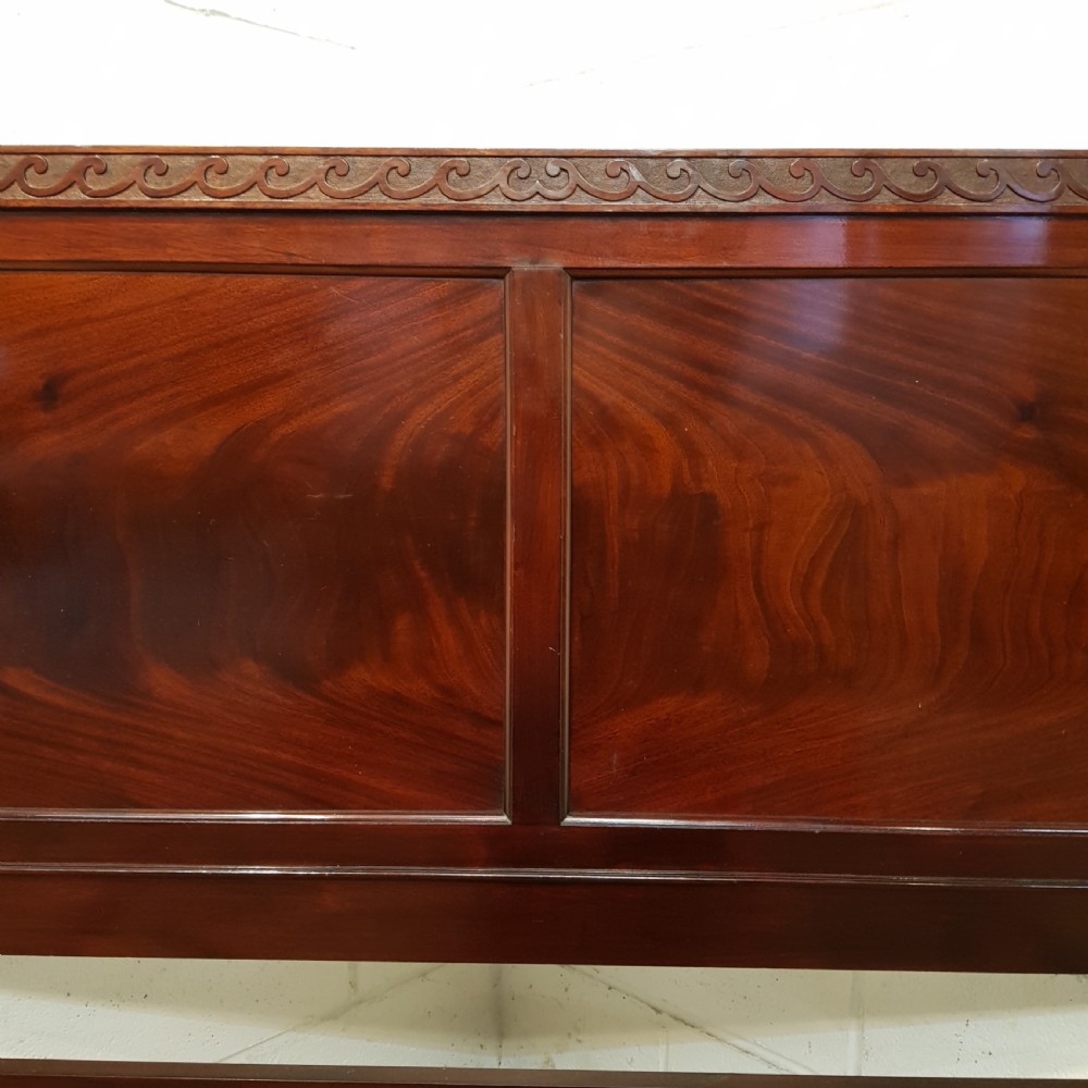 ANTIQUE EDWARDIAN MAHOGANY DOUBLE BED C1900 View III