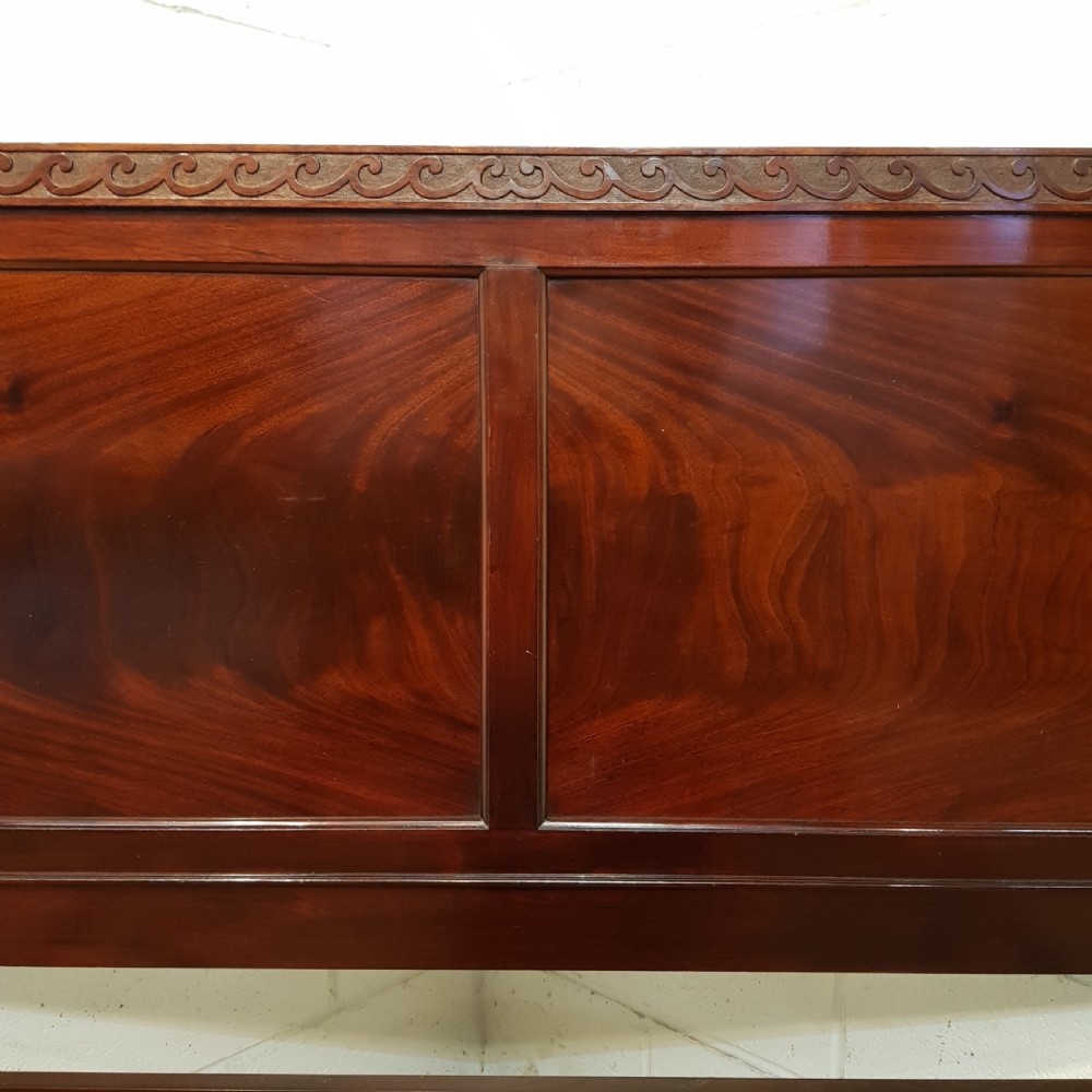 ANTIQUE EDWARDIAN MAHOGANY DOUBLE BED C1900 View IV