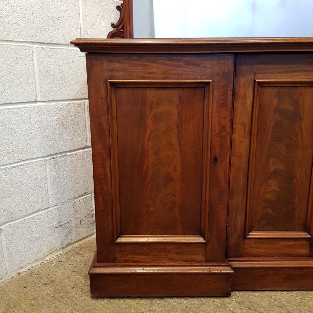 ANTIQUE VICTORIAN MAHOGANY MIRROR BACK CHIFFONIER C1880 View IV