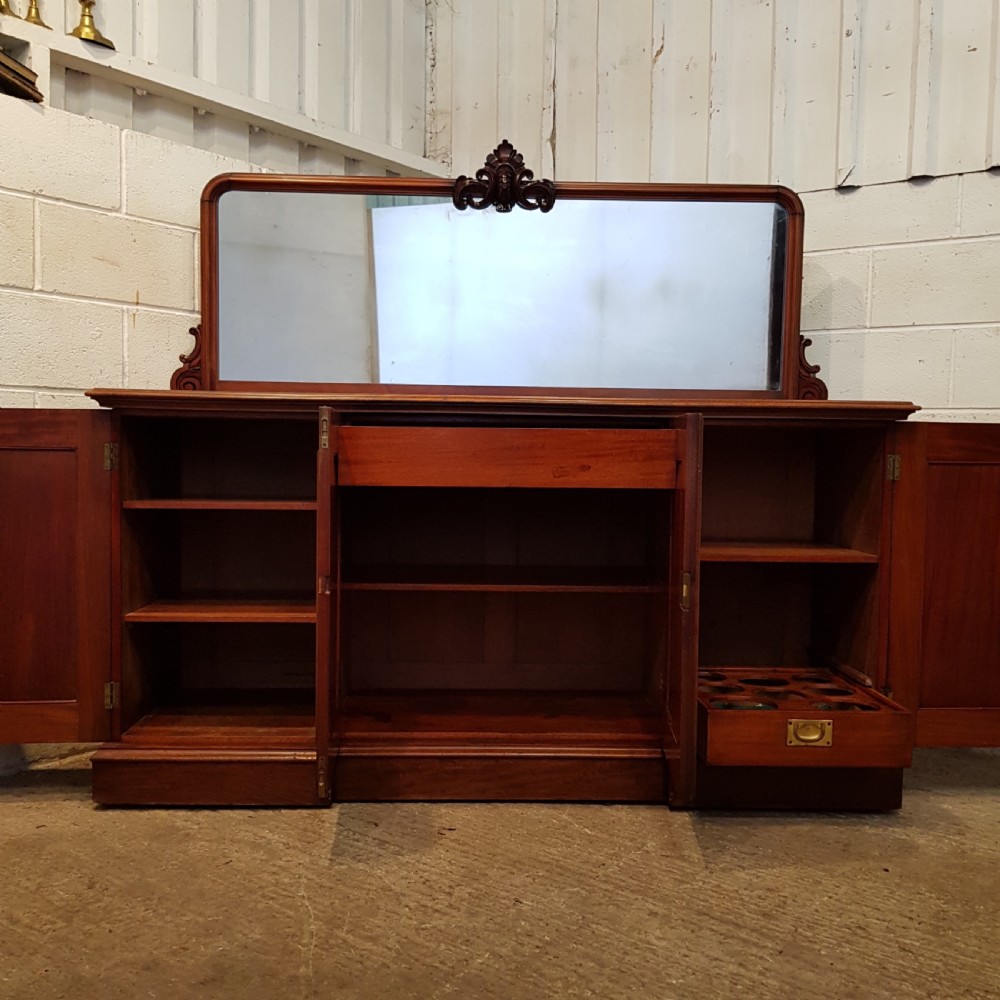 ANTIQUE VICTORIAN MAHOGANY MIRROR BACK CHIFFONIER C1880 View VI
