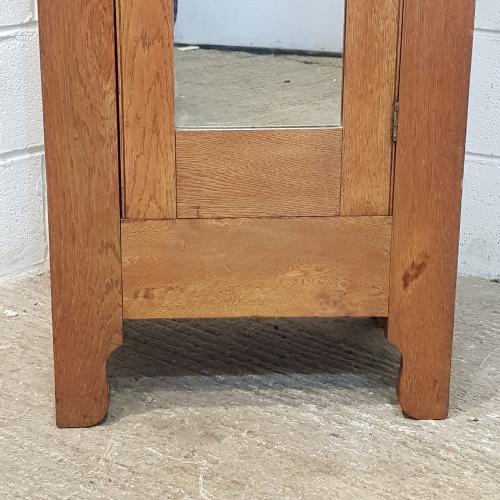 ANTIQUE ARTS & CRAFTS OAK HALL WARDROBE C1914 View V