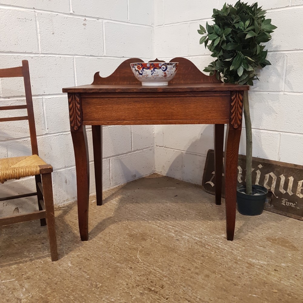 ANTIQUE WILLIAM 1V OAK HALL TABLE C1830