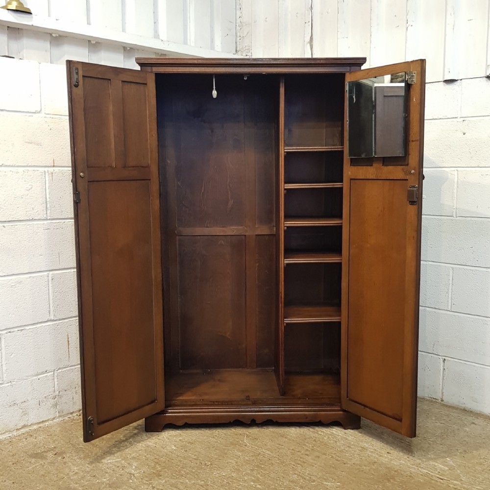ANTIQUE VICTORIAN BURR WALNUT BREAKFRONT TRIPLE WARDROBE C1880 View III