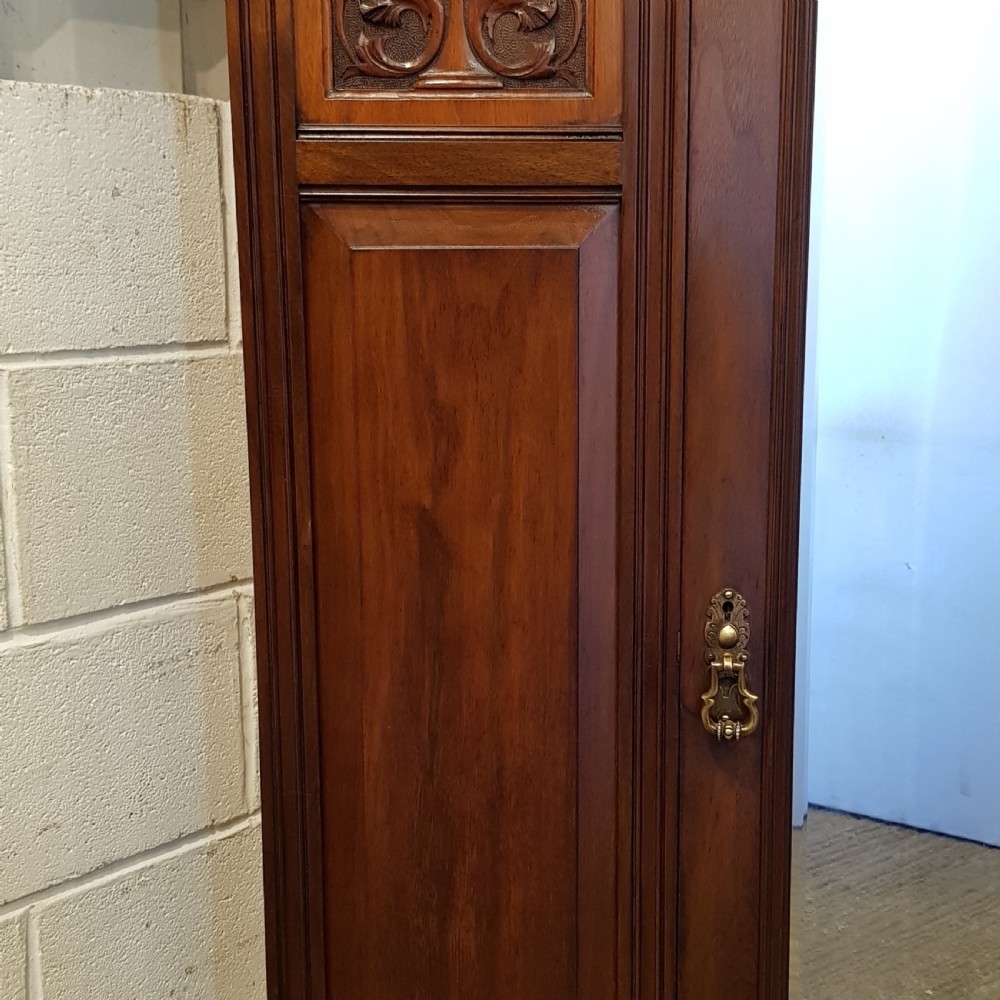 ANTIQUE ART NOUVEAU MAHOGANY WARDROBE C1890 View III
