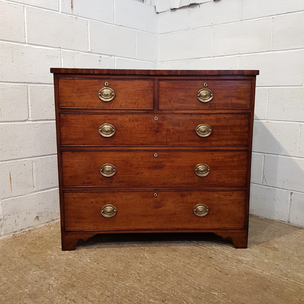 ANTIQUE REGENCY MAHOGANY CHEST OF DRAWERS C1820 View II