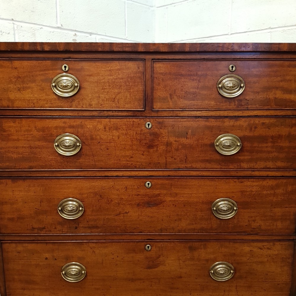 ANTIQUE REGENCY MAHOGANY CHEST OF DRAWERS C1820 View IV