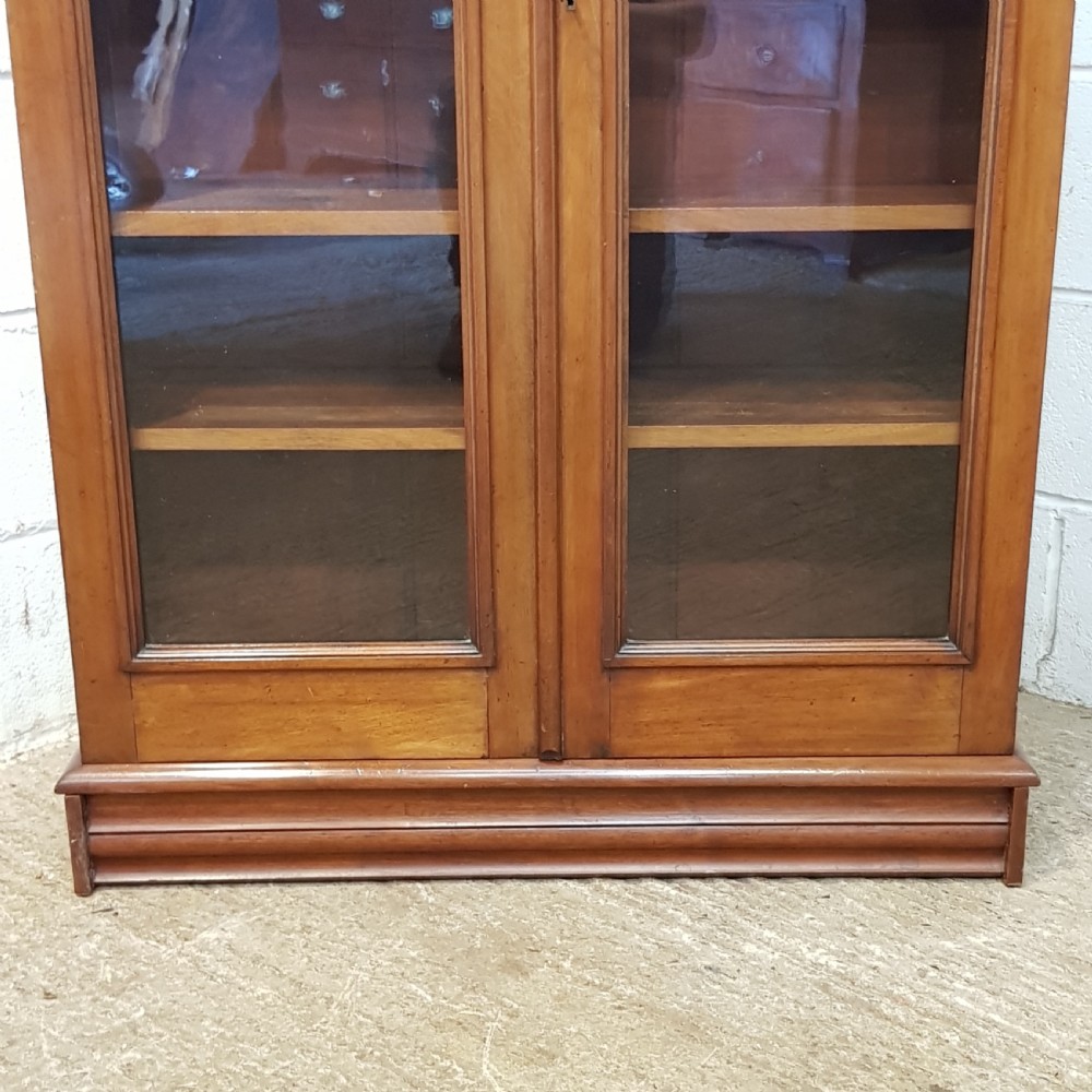 ANTIQUE VICTORIAN MAHOGANY GLAZED BOOKCASE C1890 View IV
