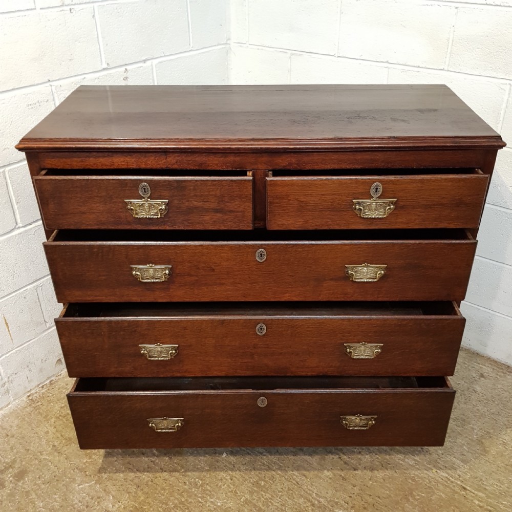 ANTIQUE LATE 18th CENTURY PERIOD OAK CHEST OF DRAWERS C1790 View III