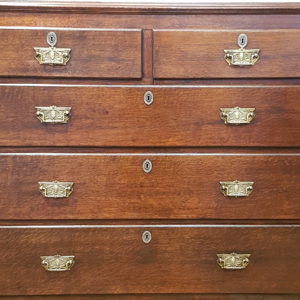 ANTIQUE LATE 18th CENTURY PERIOD OAK CHEST OF DRAWERS C1790 View IV