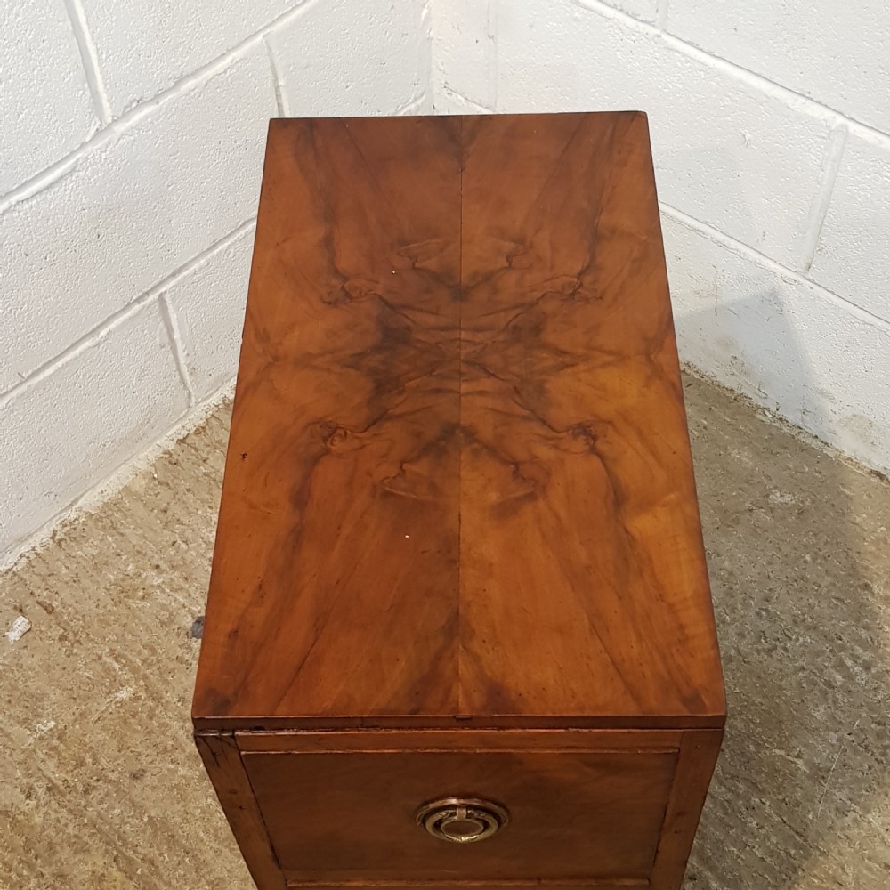 ANTIQUE PAIR ART DECO BURR WALNUT BEDSIDE CHESTS OF DRAWERS C1920 View VIII