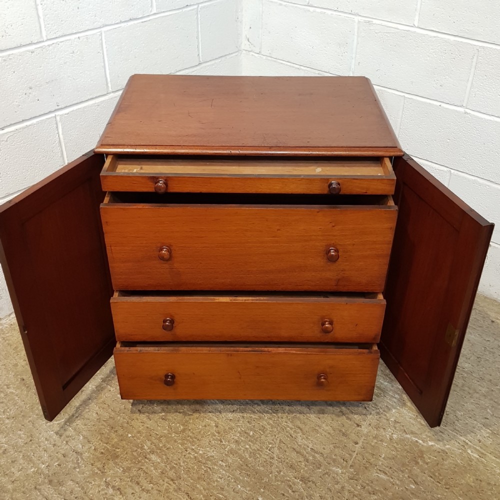  ANTIQUE VICTORIAN MAHOGANY FITTED CABINET C1880 View III