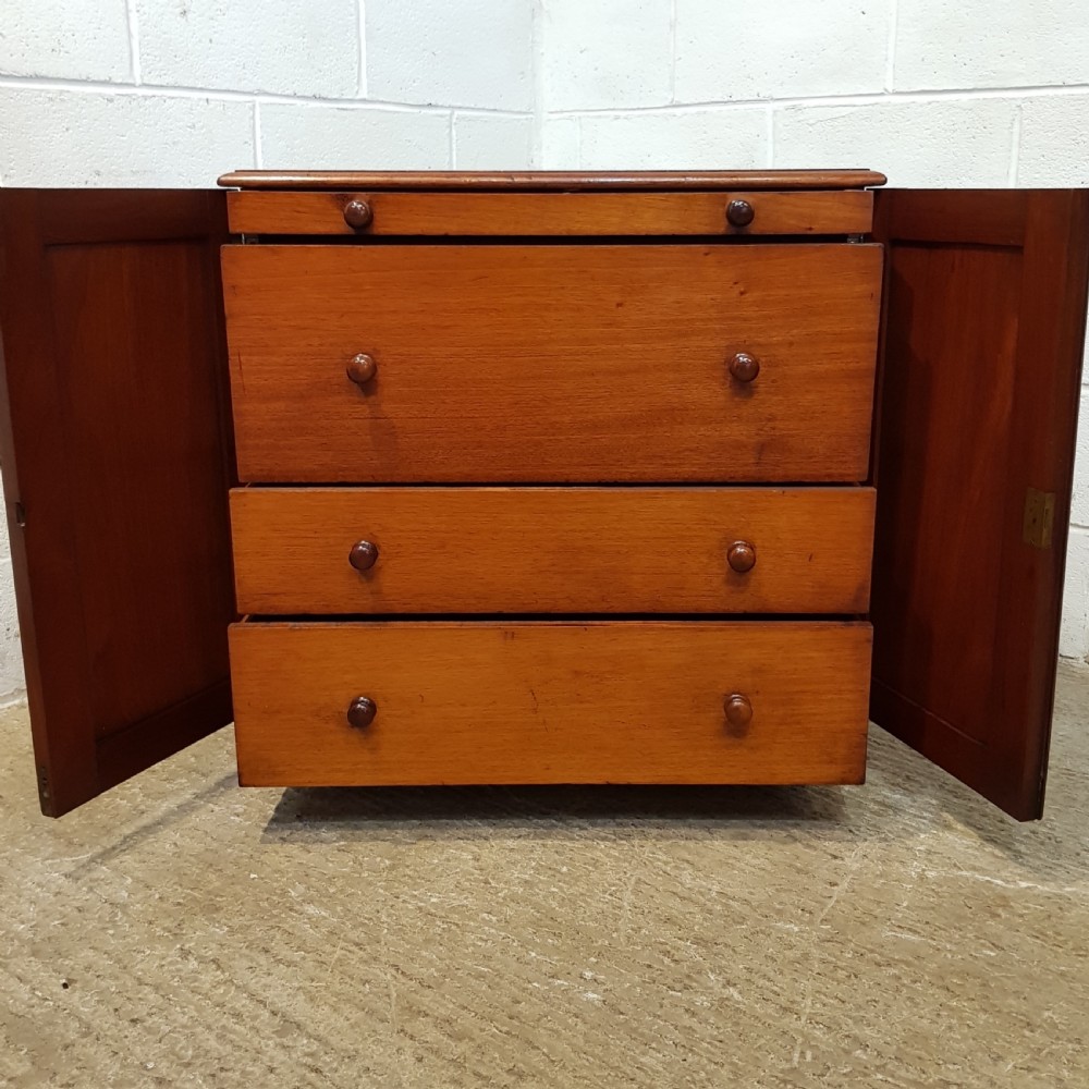  ANTIQUE VICTORIAN MAHOGANY FITTED CABINET C1880 View IV