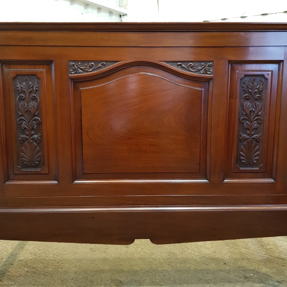 ANTIQUE LATE VICTORIAN MAHOGANY DOUBLE BED C1890 View VI