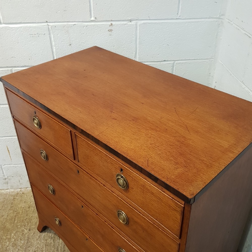 ANTIQUE REGENCY MAHOGANY CHEST OF DRAWERS C1820 View IV