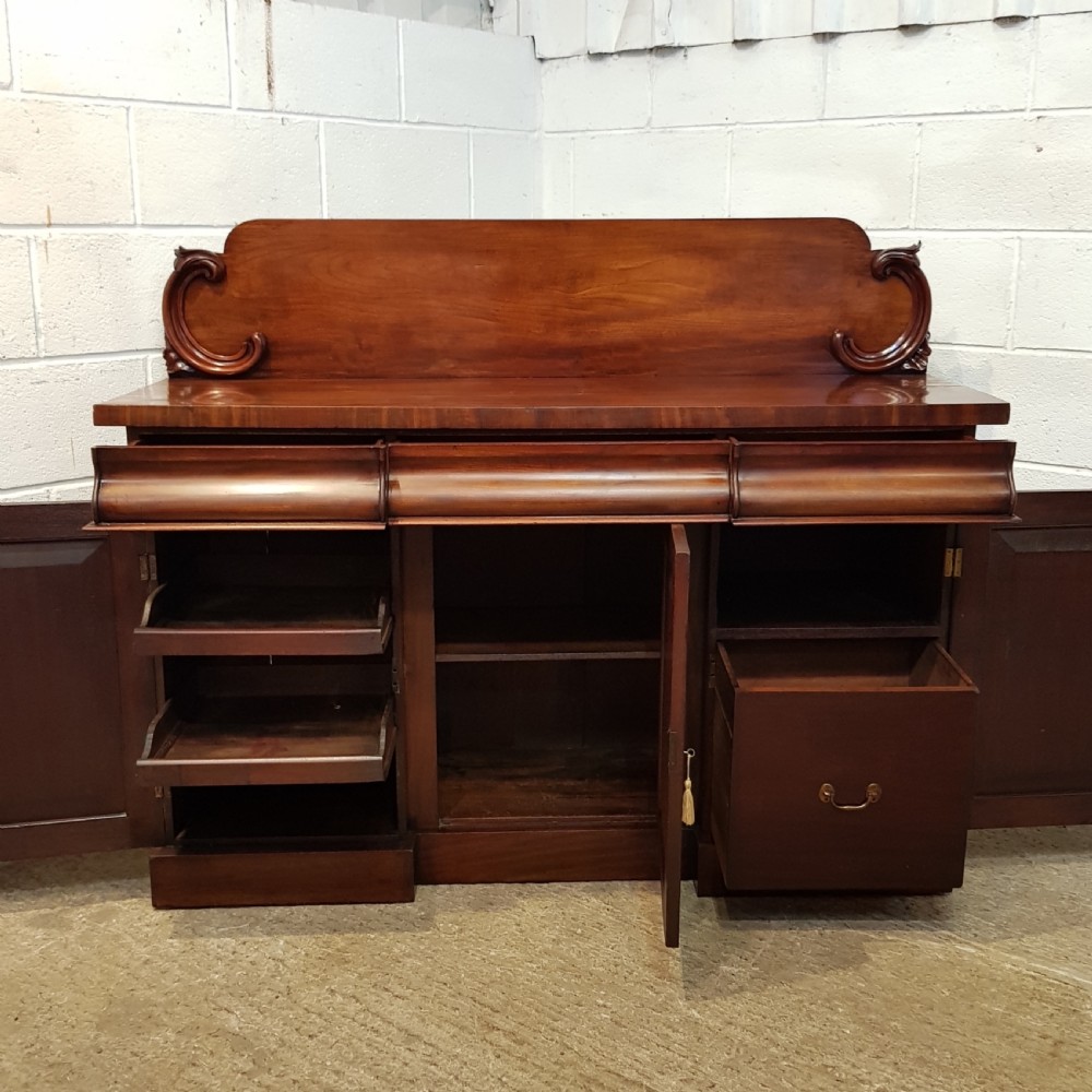 ANTIQUE VICTORIAN MAHOGANY CHIFFONIER C1880 View IX