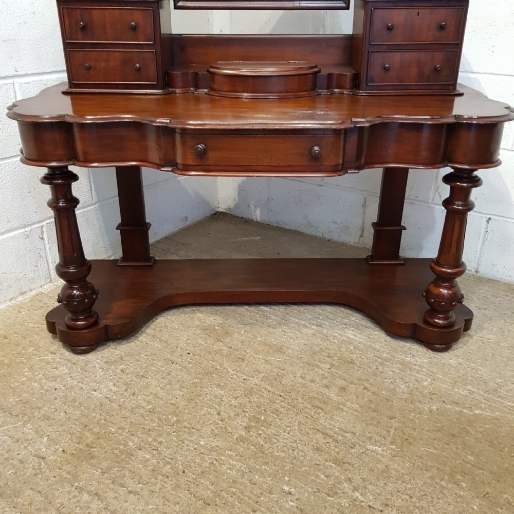 ANTIQUE VICTORIAN MAHOGANY DUCHESS DRESSING TABLE C1880 View III