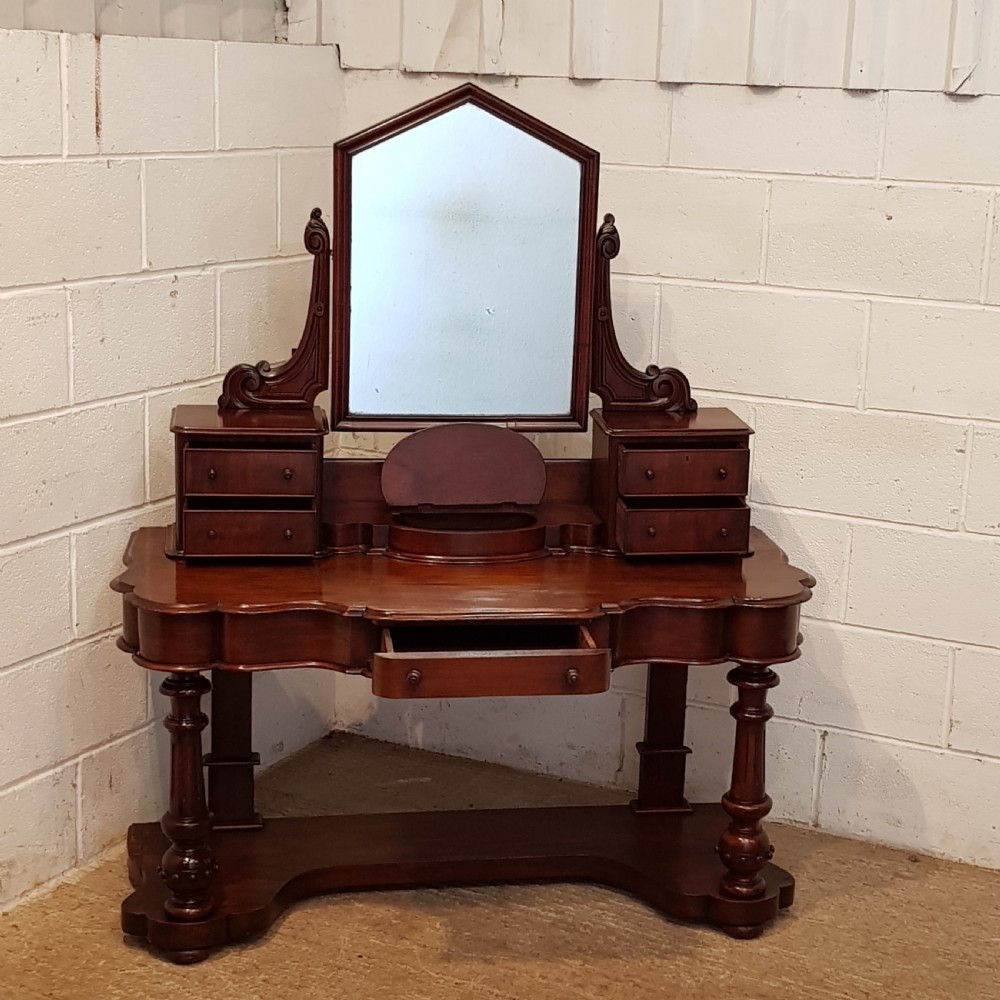ANTIQUE VICTORIAN MAHOGANY DUCHESS DRESSING TABLE C1880 View IV