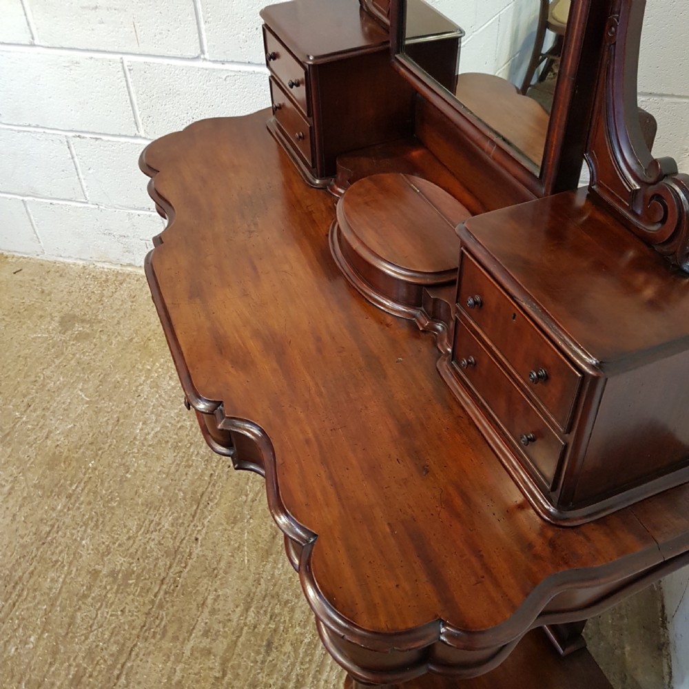 ANTIQUE VICTORIAN MAHOGANY DUCHESS DRESSING TABLE C1880 View V
