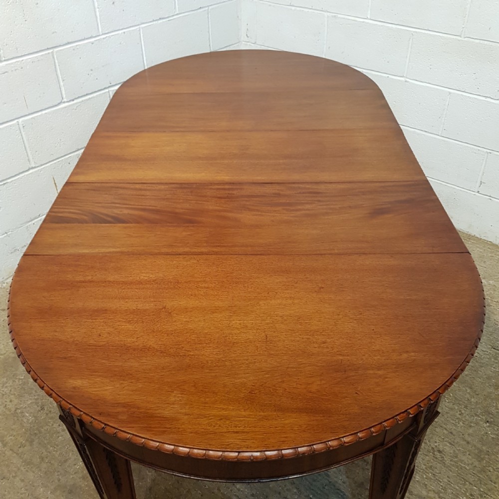 ANTIQUE VICTORIAN MAHOGANY EXTENDING DINING TABLE C1880 View II