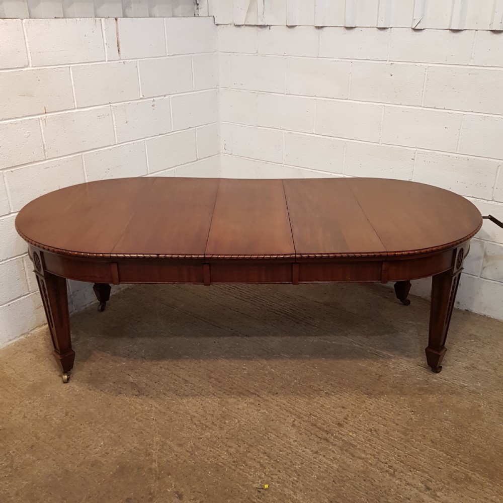 ANTIQUE VICTORIAN MAHOGANY EXTENDING DINING TABLE C1880 View IV