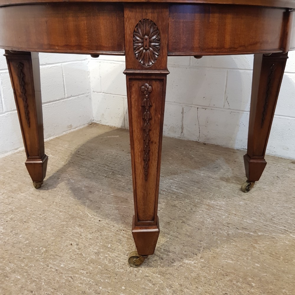 ANTIQUE VICTORIAN MAHOGANY EXTENDING DINING TABLE C1880 View VII