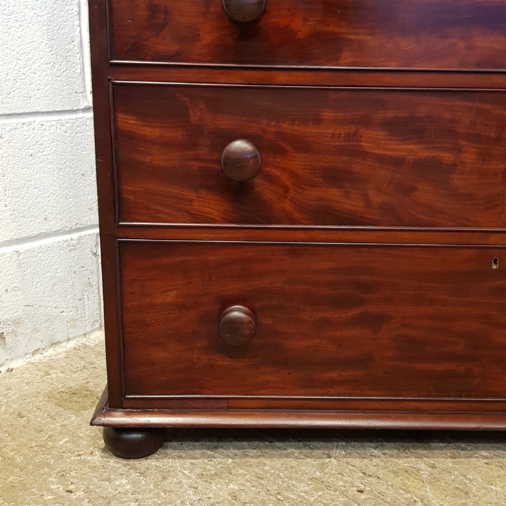 ANTIQUE EARLY 19TH CENTURY MAHOGANY CHEST OF DRAWERS C1840 View II