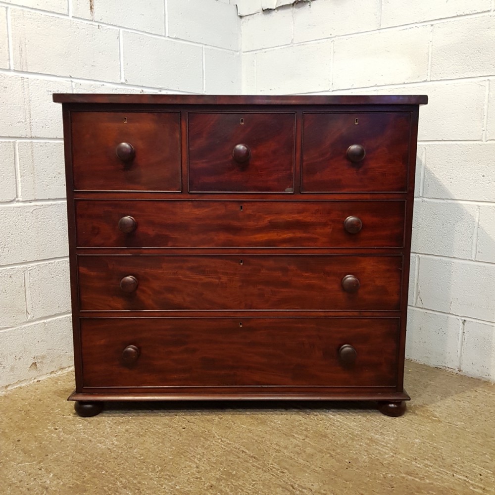 ANTIQUE EARLY 19TH CENTURY MAHOGANY CHEST OF DRAWERS C1840 View IV