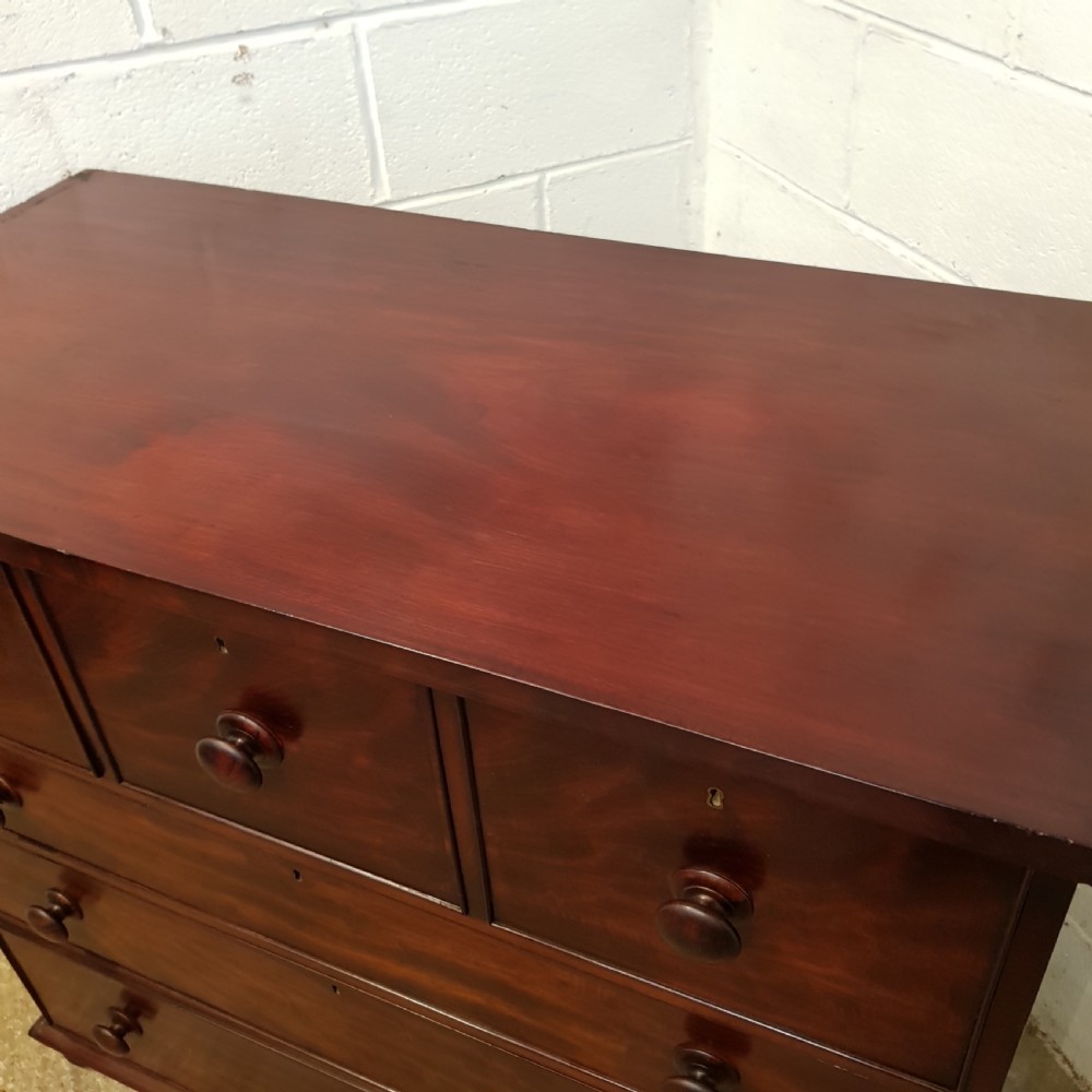 ANTIQUE EARLY 19TH CENTURY MAHOGANY CHEST OF DRAWERS C1840 View V