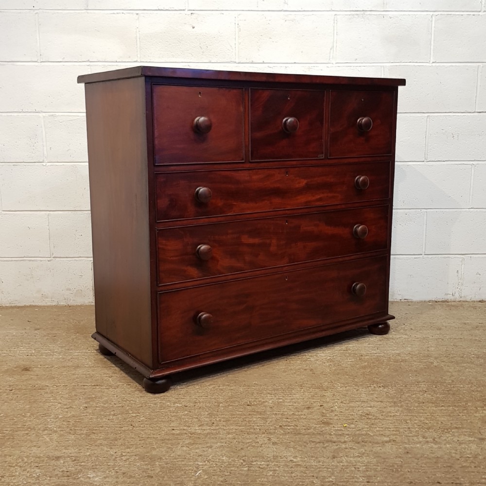 ANTIQUE EARLY 19TH CENTURY MAHOGANY CHEST OF DRAWERS C1840 View VI