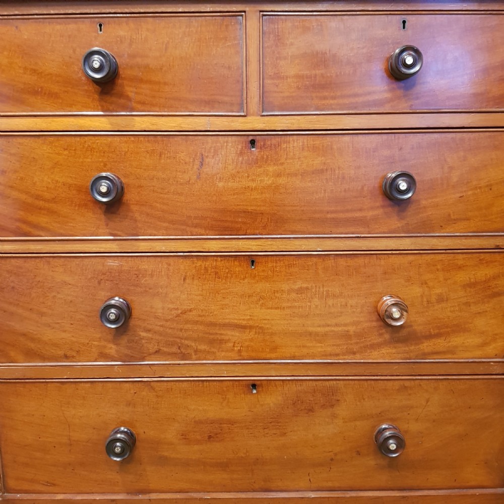 ANTIQUE VICTORIAN MAHOGANY CHEST OF DRAWERS C1880 View VI