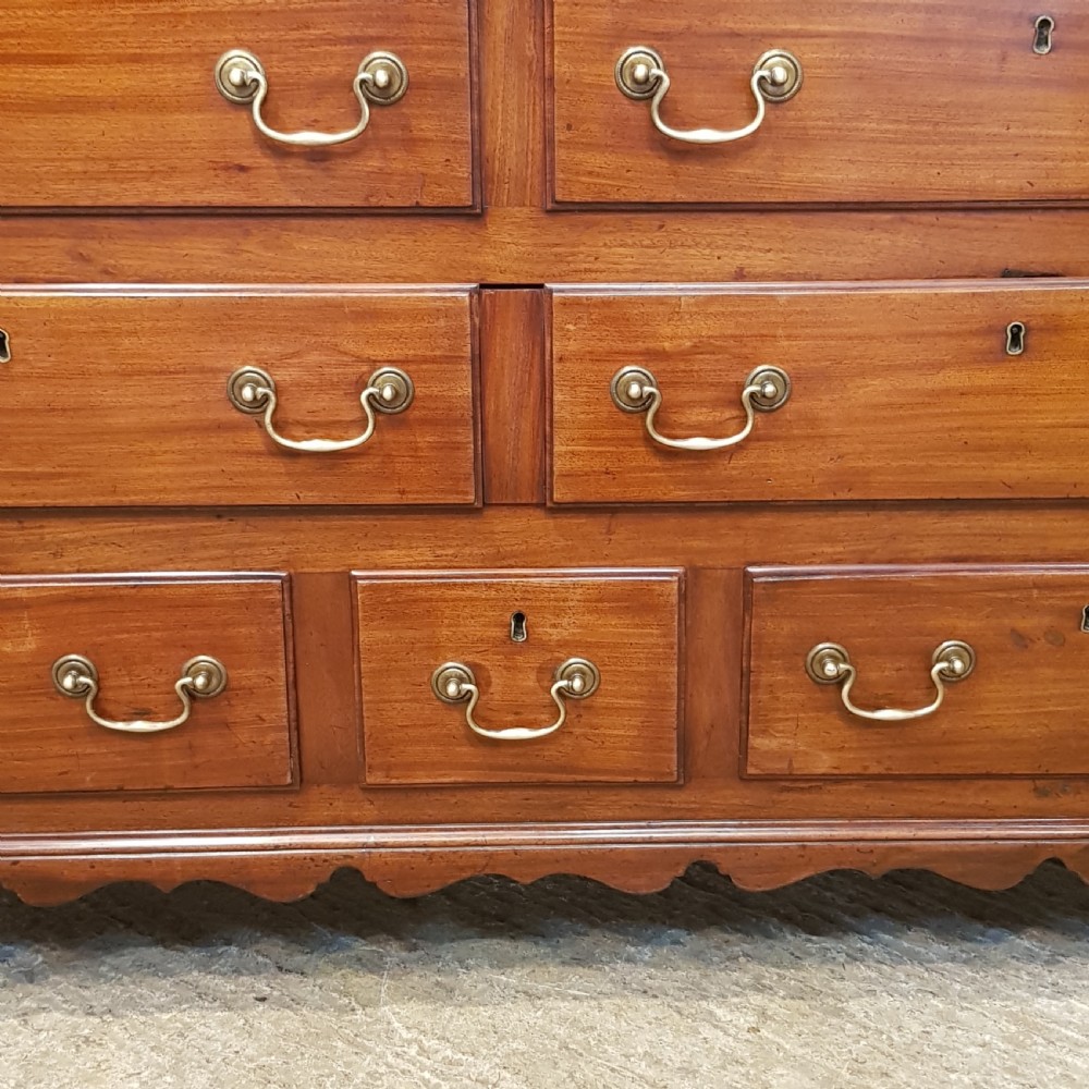ANTIQUE 18TH CENTURY MAHOGANY LANCASHIRE MULE CHEST C1780 View VII