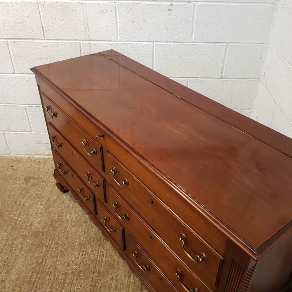 ANTIQUE 18TH CENTURY MAHOGANY LANCASHIRE MULE CHEST C1780 View VIII