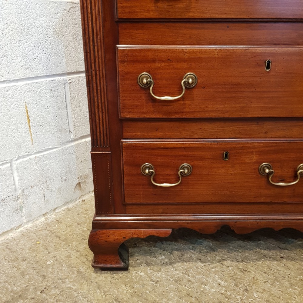 ANTIQUE 18TH CENTURY MAHOGANY LANCASHIRE MULE CHEST C1780 View X