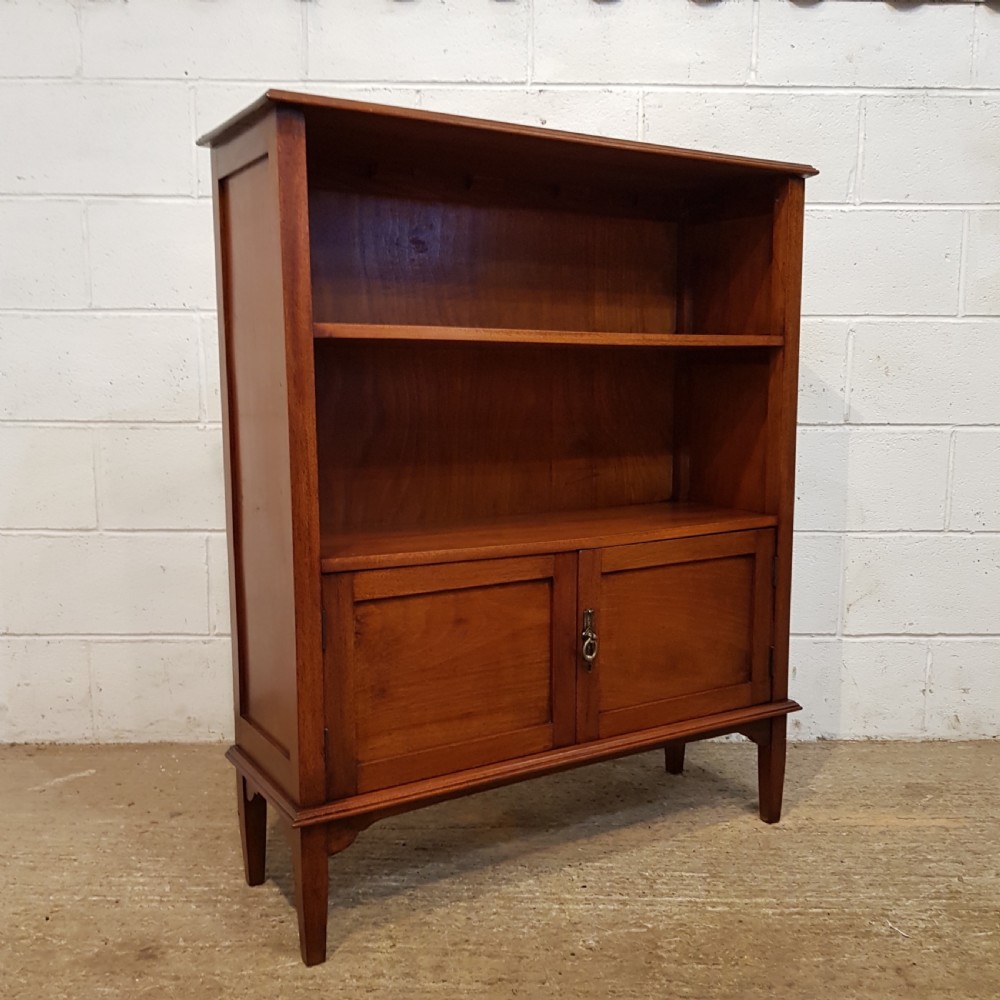 ANTIQUE EDWARDIAN MAHOGANY OPEN BOOKCASE C1900 View VII