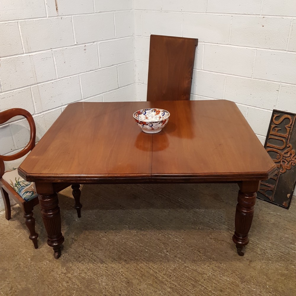 ANTIQUE VICTORIAN WALNUT EXTENDING DINING TABLE SEATS 8-10 C1890 View VII