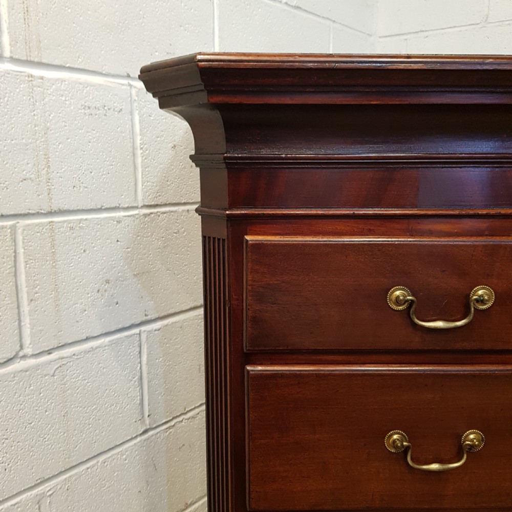 ANTIQUE 18TH CENTURY PERIOD MAHOGANY CHEST OF DRAWERS C1780 View III