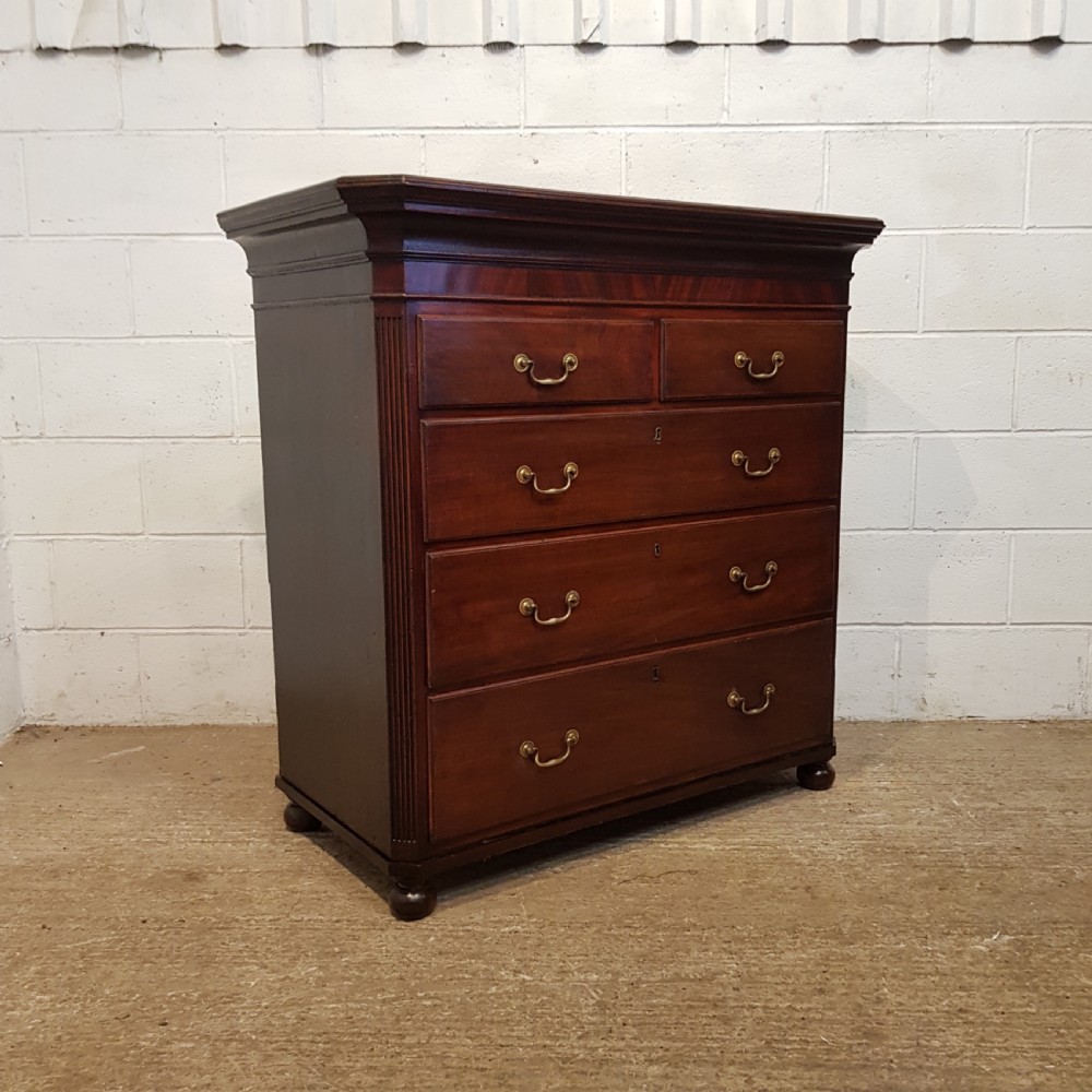 ANTIQUE 18TH CENTURY PERIOD MAHOGANY CHEST OF DRAWERS C1780 View VII