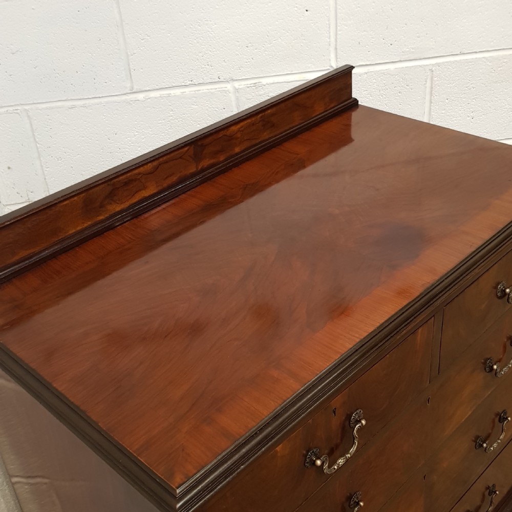 ANTIQUE WALNUT CHEST OF DRAWERS C1920 View IV