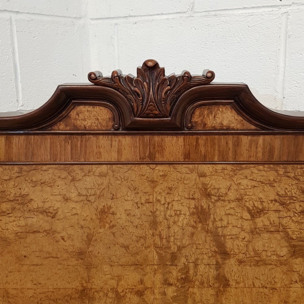 ANTIQUE PAIR BIRR WALNUT SINGLE BEDS C1920 View V