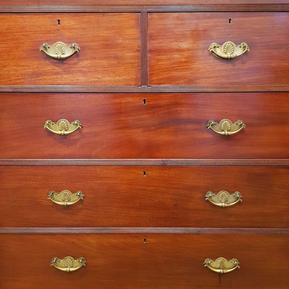 ANTIQUE VICTORIAN MAHOGANY CHEST OF DRAWERS C1890 View III