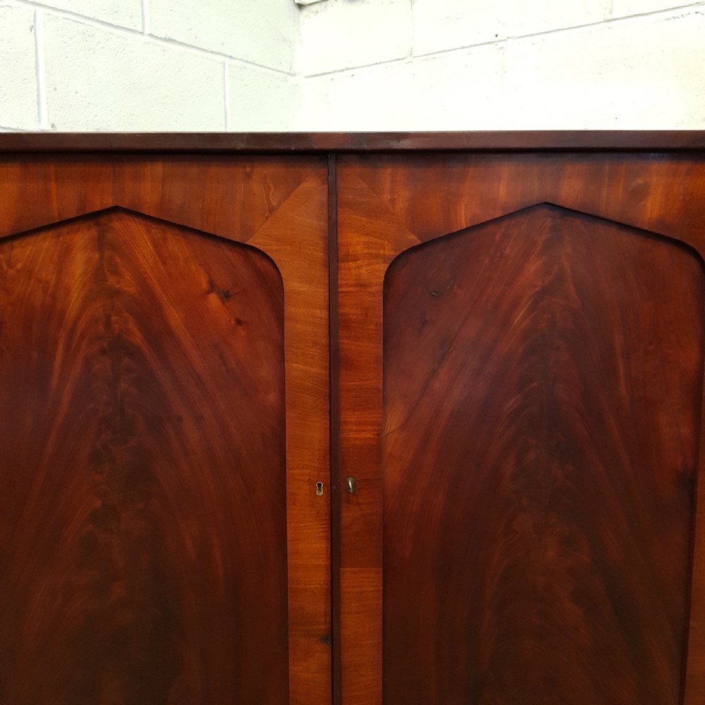 ANTIQUE WILLIAM 1V MAHOGANY CUPBOARD C1830 View III