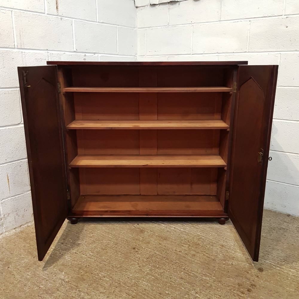 ANTIQUE WILLIAM 1V MAHOGANY CUPBOARD C1830 View IV