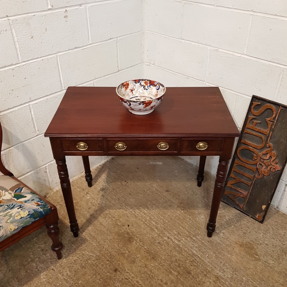 ANTIQUE REGENCY MAHOGANY SIDE TABLE C1920 View III