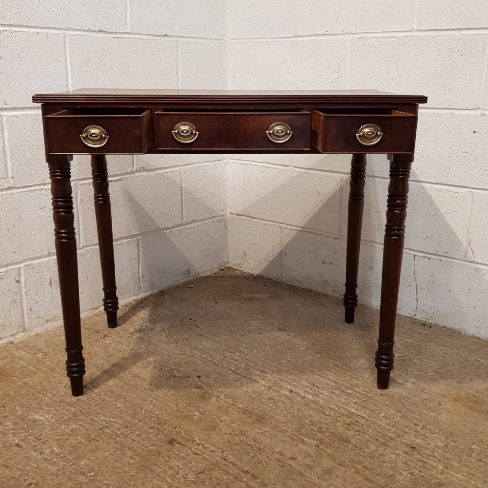 ANTIQUE REGENCY MAHOGANY SIDE TABLE C1920 View V