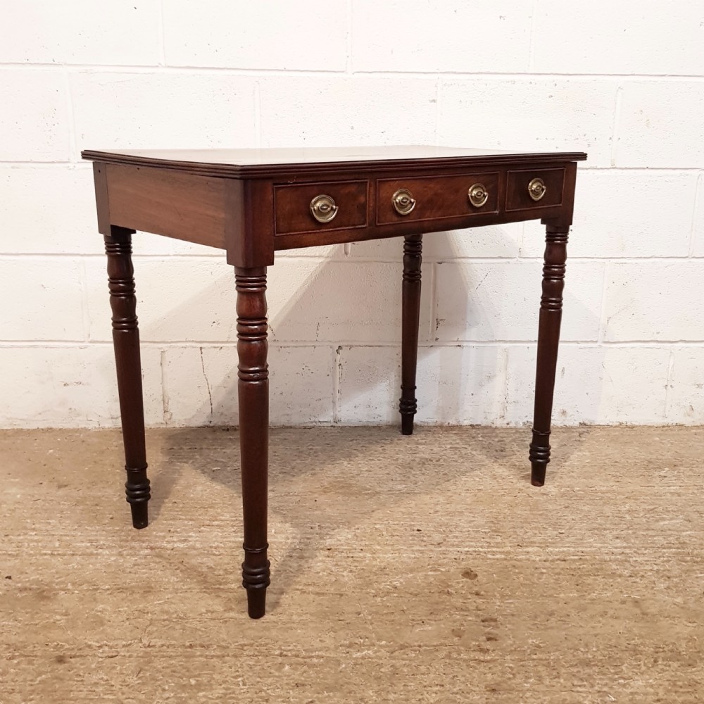 ANTIQUE REGENCY MAHOGANY SIDE TABLE C1920 View VI