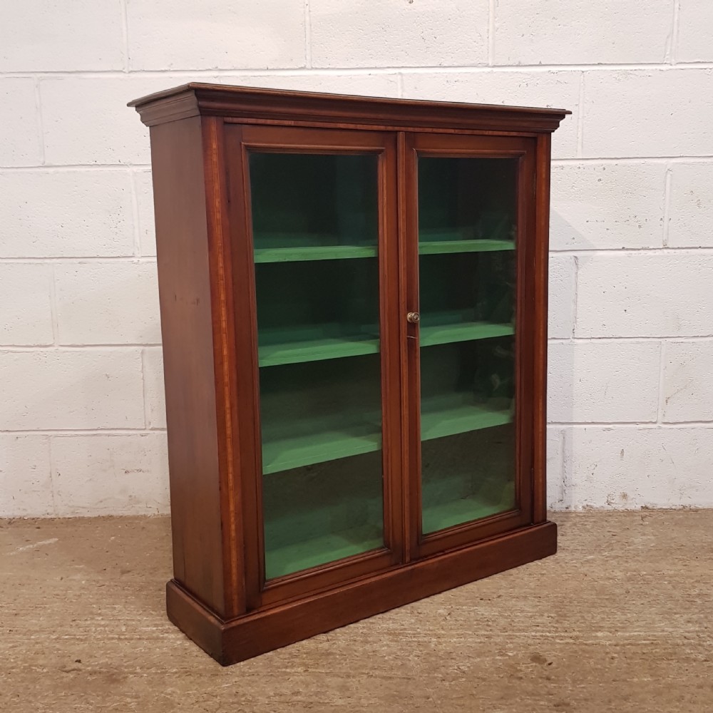 ANTIQUE EDWARDIAN MAHOGANY GLAZED BOOKCASE C1900 View VI