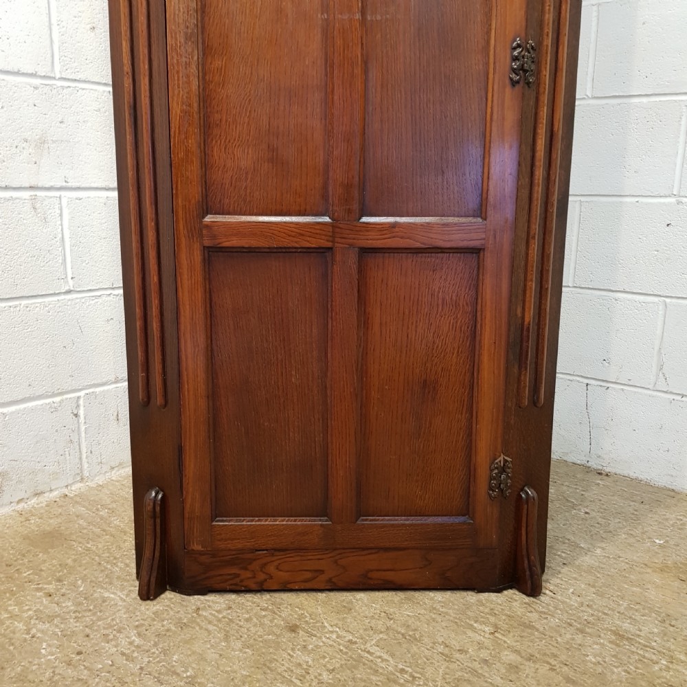 ANTIQUE OAK HALL WARDROBE C1920 View V